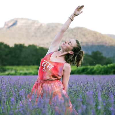 Yoga in Lavender Bloom