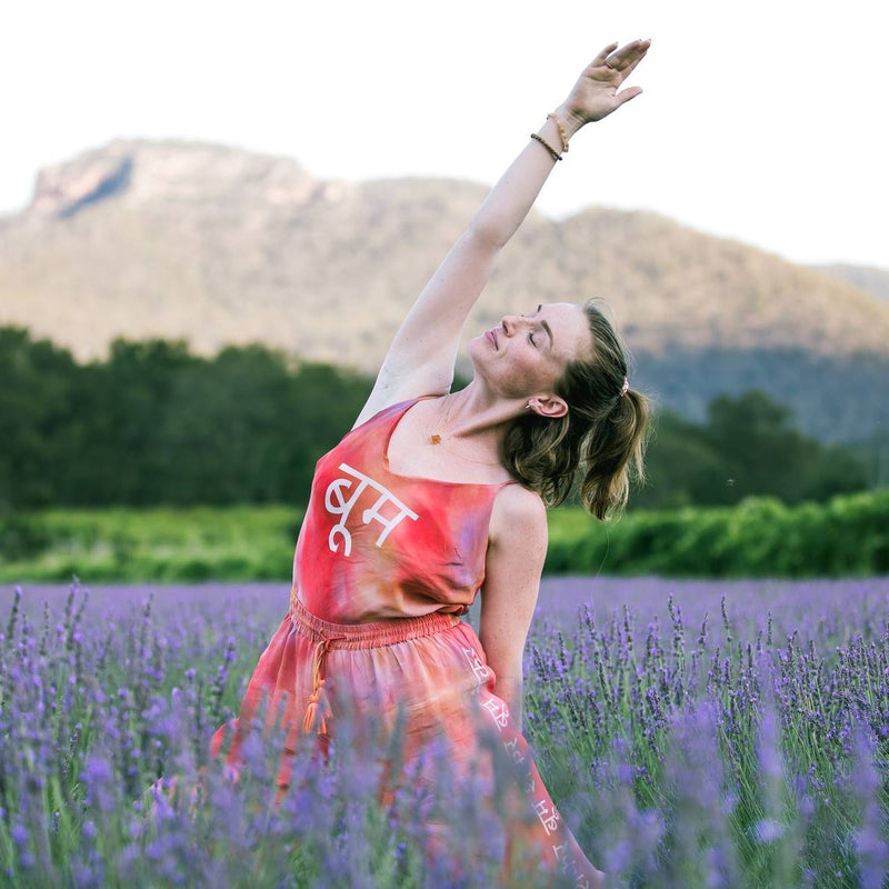 Yoga in Lavender Bloom