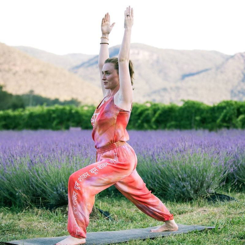 Yoga in Lavender Bloom