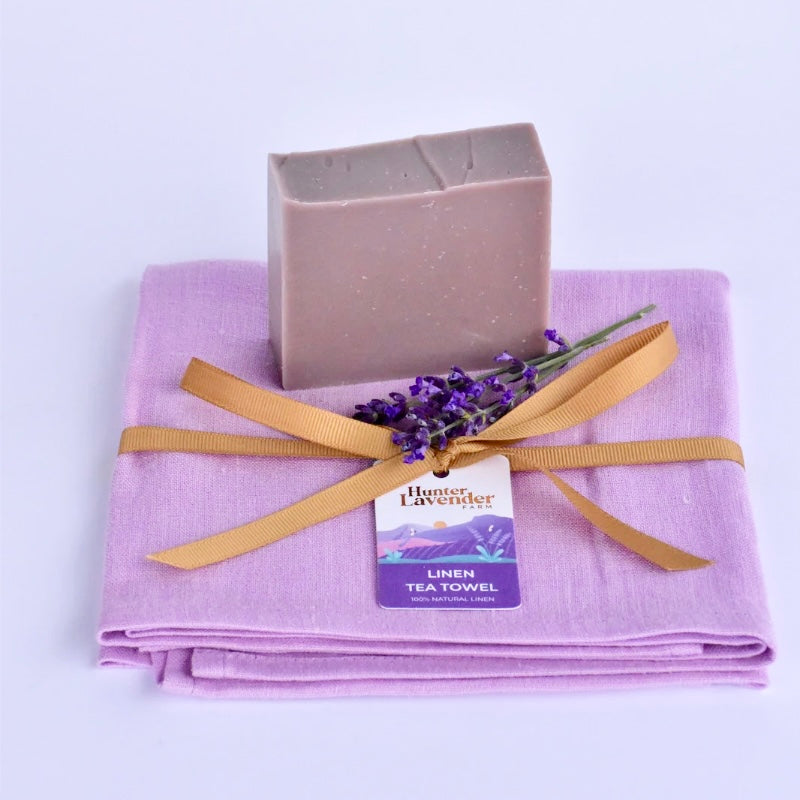 Lavender Soap and Towel Set