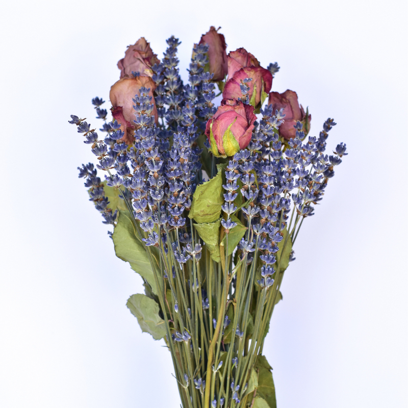 Dried Flower Naturally Dried Lavender and Rose Know the Rose