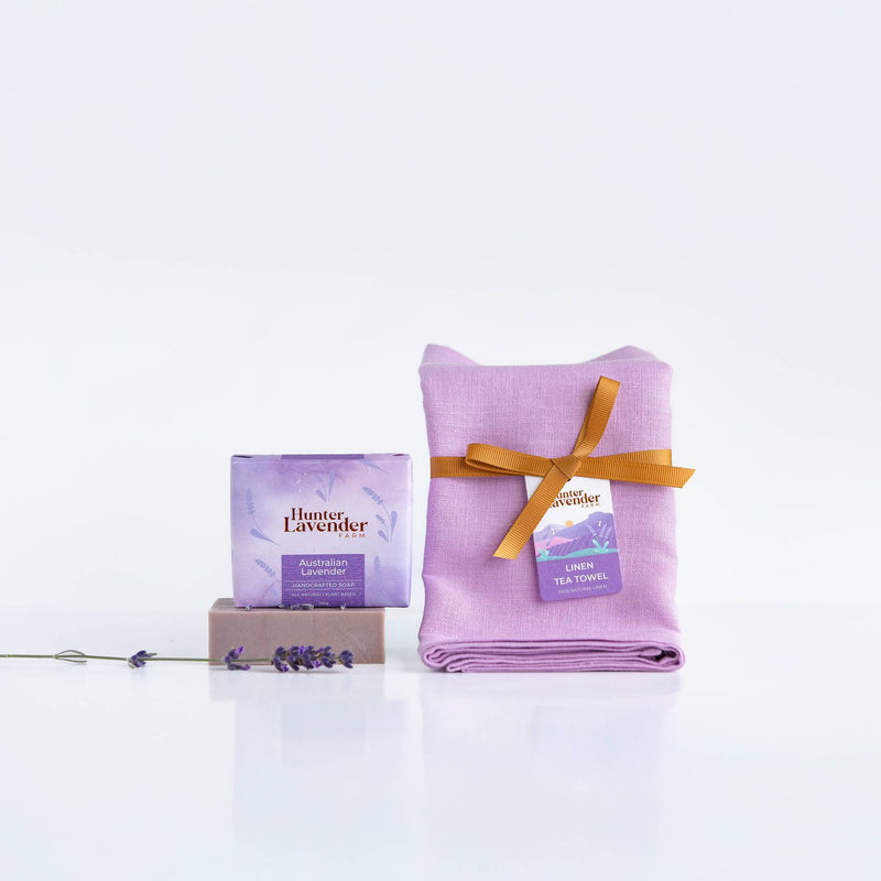 Lavender Soap and Towel Set