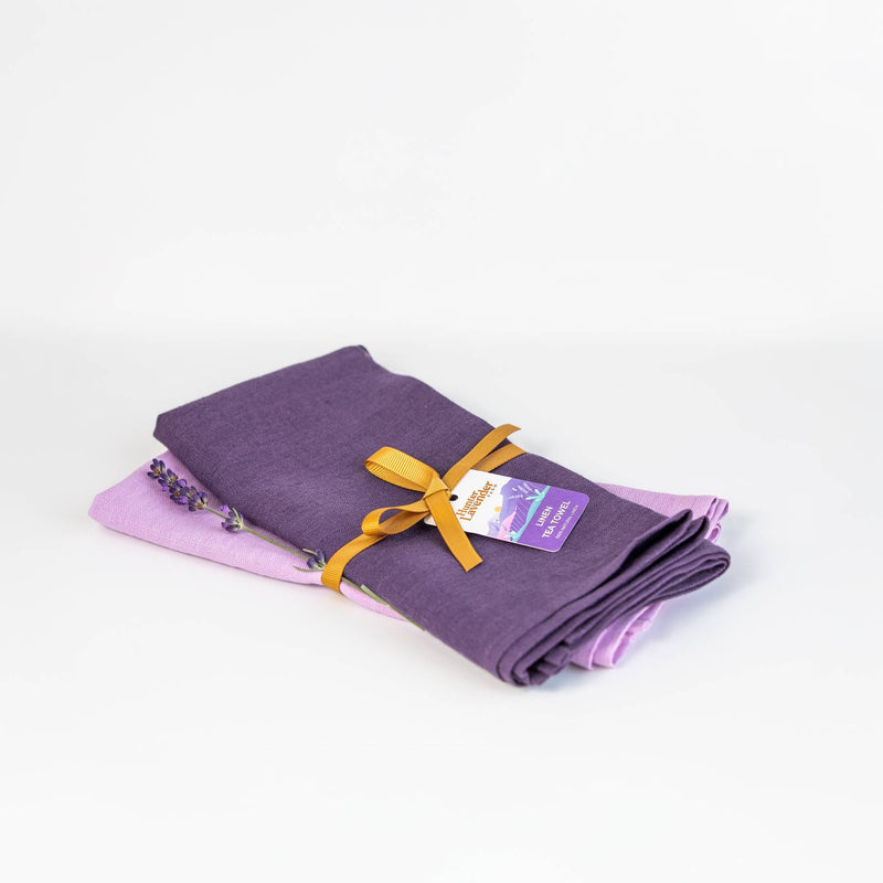 Lavender Linen Tea Towels